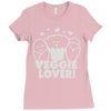 vegetarian Ladies Fitted T-Shirt