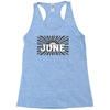 legends are born in june Racerback Tank