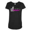 lady firefighter Maternity Scoop Neck T-shirt