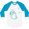 shark attack!!! 3/4 Sleeve Shirt