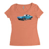1965 corvette sting ray classic car, ideal birthday gift or pres Women's Triblend Scoop T-shirt