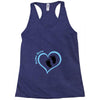 Custom baby boy name maternity design Racerback Tank