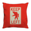 keep left shark Throw Pillow