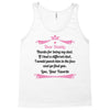 Dear Daddy, Thanks for Being my Dad Baby Boy Letter to Father Tank Top