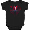 love red best Baby Bodysuit