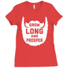 grow long and prosper funny Ladies Fitted T-Shirt
