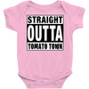 straight outta tomato town Baby Bodysuit