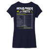 November Girl Facts Sagittarius Women's V-Neck T-Shirt