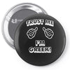 trust me i'm greek Pin-back button