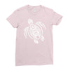 hawaiian turtle tribal art Ladies Fitted T-Shirt