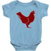 chiken red Baby Bodysuit