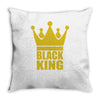black king Throw Pillow
