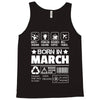 Born In March Tank Top