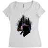 Mononoke Hime Siluet Women's Triblend Scoop T-shirt