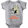 This Girl Loves Her Dogo Argentino Baby Onesie