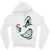 angry cartoon face Zipper Hoodie