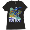 motorbike, love riding my dirtbike 1 Ladies Fitted T-Shirt