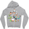 alpha battle Zipper Hoodie