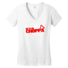 get to the choppa Women's V-Neck T-Shirt