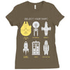 select your ship Ladies Fitted T-Shirt