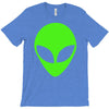 uomo alieno ufo stampa verde fluo divertente mitiche T-Shirt