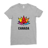 Canada Leaf LGBT Ladies Fitted T-Shirt