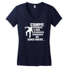 schranz dj ,stampfen, hacke, musik Women's V-Neck T-Shirt