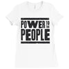 power to the people Ladies Fitted T-Shirt