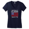 Keeping it Classy Since 1776 Women's V-Neck T-Shirt