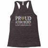 proud autism children Racerback Tank