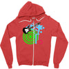 guitar retro music Zipper Hoodie