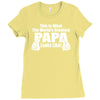 what world's greatest papa Ladies Fitted T-Shirt