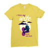to the moon and back Ladies Fitted T-Shirt