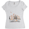 night in the forest Women's Triblend Scoop T-shirt