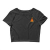 pizza christmas tree pocket Crop Top