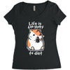 fat life Women's Triblend Scoop T-shirt
