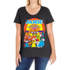 jamie and the magic torch cult funny retro Ladies Curvy T-Shirt