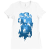 ninja kick ass clash Ladies Fitted T-Shirt