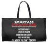 Smartass January Girl Weekender Totes