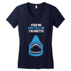 Feed Me and Tell Me I'm Pretty Baby Boy Women's V-Neck T-Shirt