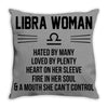 Libra Woman Throw Pillow
