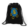 sad hedgehog Drawstring Bags