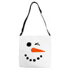 snowman face Adjustable Strap Totes