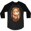 brown bear 3/4 Sleeve Shirt