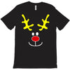 reindeer face novelty christmas T-Shirt