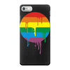 rainbow colored stripes dot running splashes iPhone 7 Case