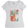FLOCK OF BIRDS Women's Triblend Scoop T-shirt