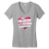 my valentine is a fictional character Women's V-Neck T-Shirt
