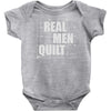 real men quilt Baby Onesie