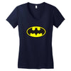 batman Women's V-Neck T-Shirt